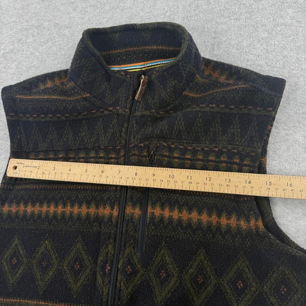 Smartwool Vest Mens S Blue Deep Navy Hudson Trail Fleece Fair Isle Full Zip Wool - Picture 9 of 11